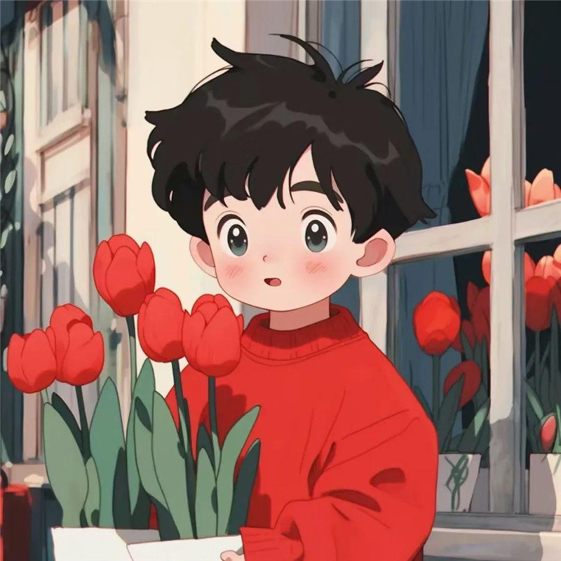 喜庆龙年一男一女情侣头像