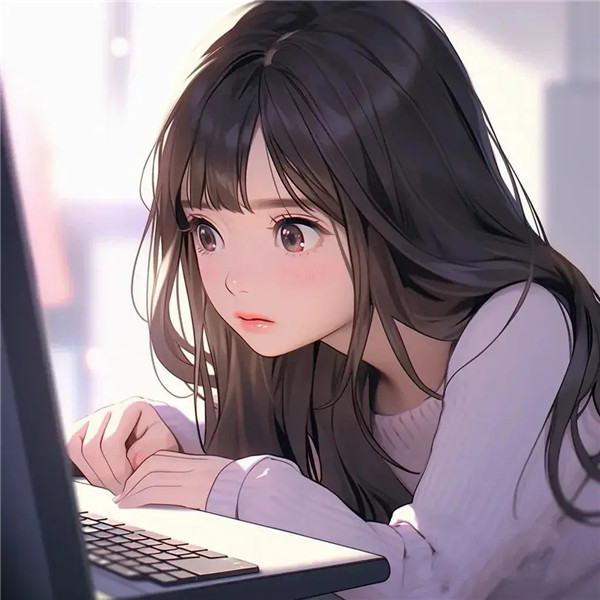 高清动漫女生工作头像图片