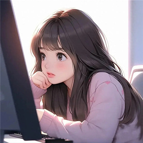 高清动漫女生工作头像图片