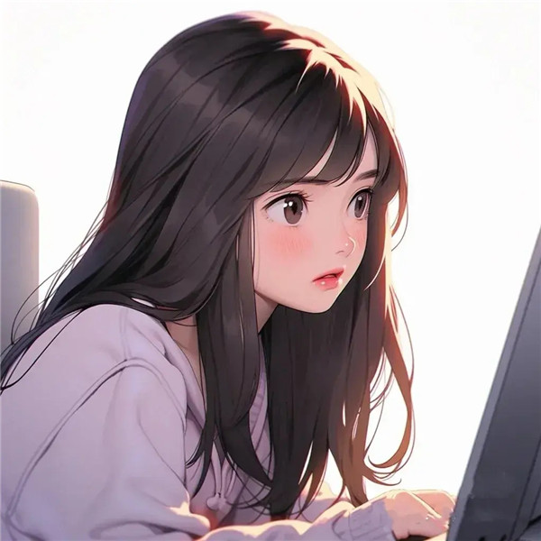 高清动漫女生工作头像图片
