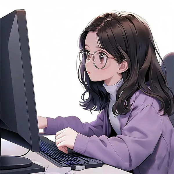 高清动漫女生工作头像图片