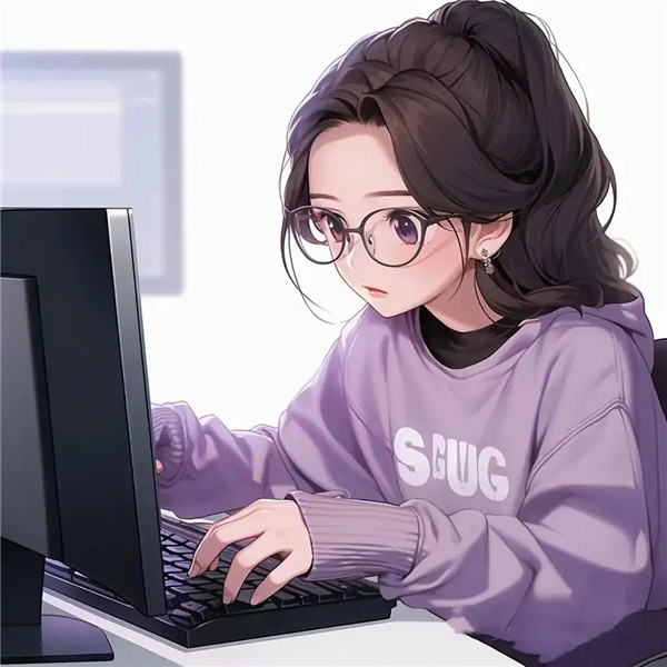 高清动漫女生工作头像图片