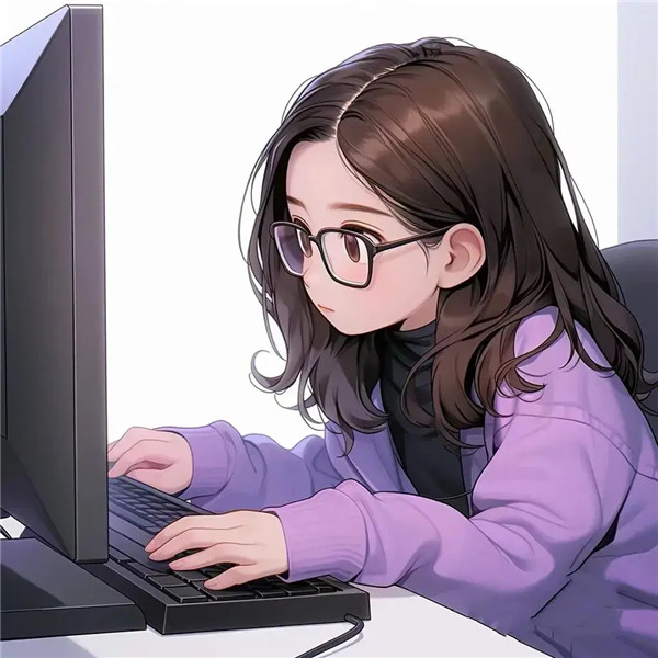 高清动漫女生工作头像图片