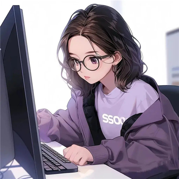 高清动漫女生工作头像图片