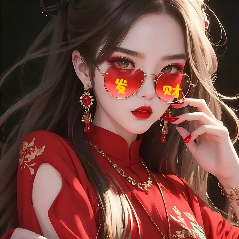 暴富发财头像女