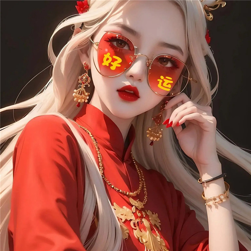 暴富发财头像女