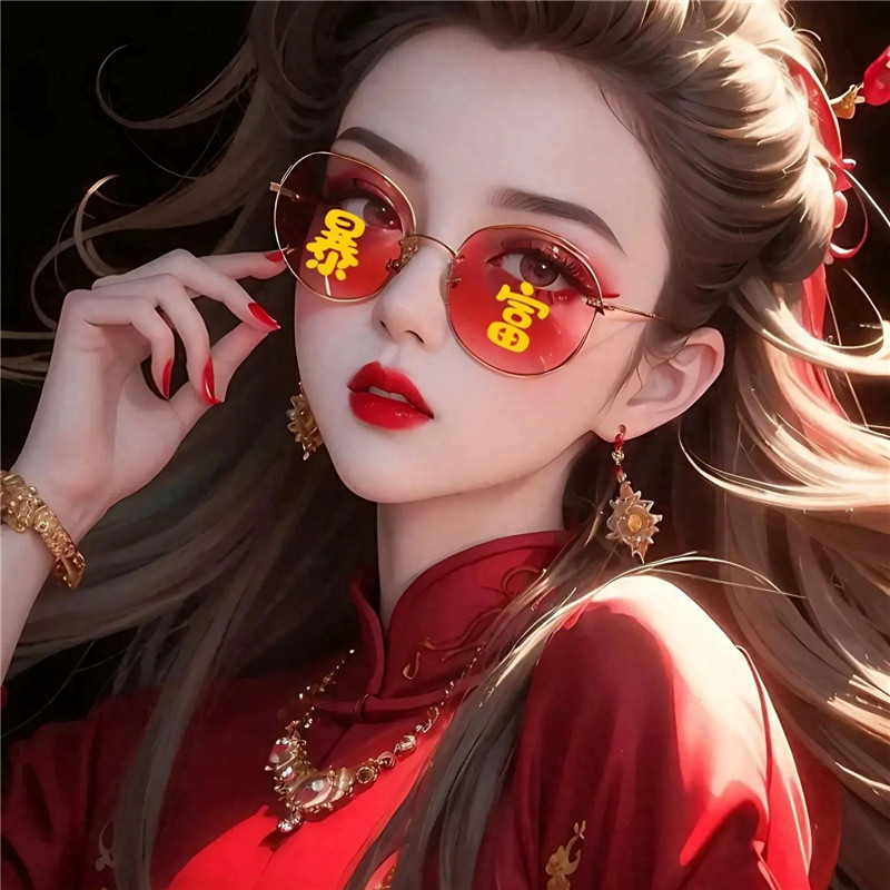 暴富发财头像女