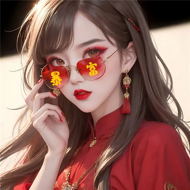 暴富发财头像女