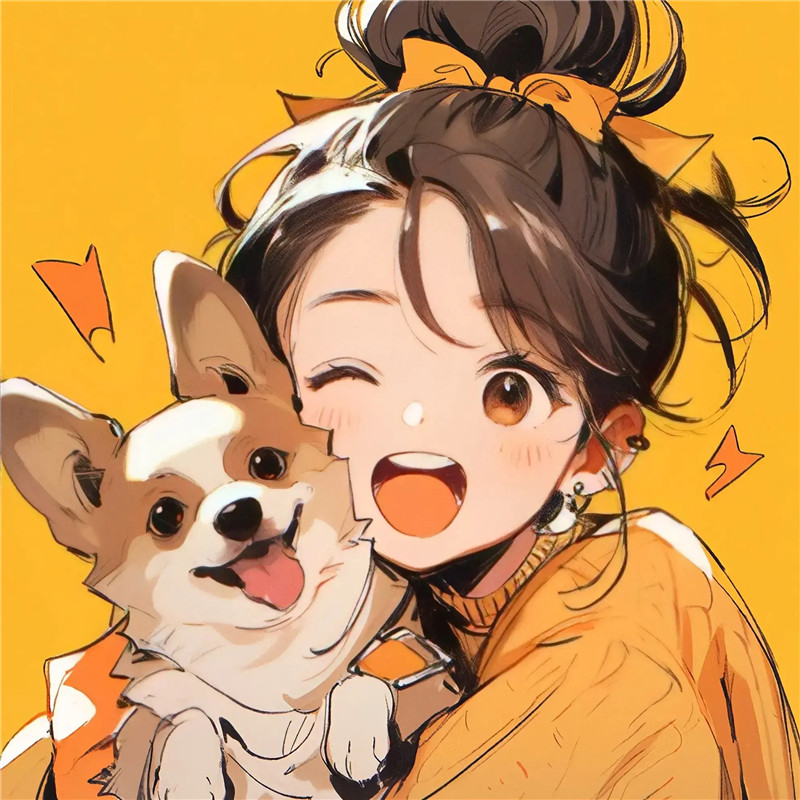 可爱好运满满的动漫女生头像图片