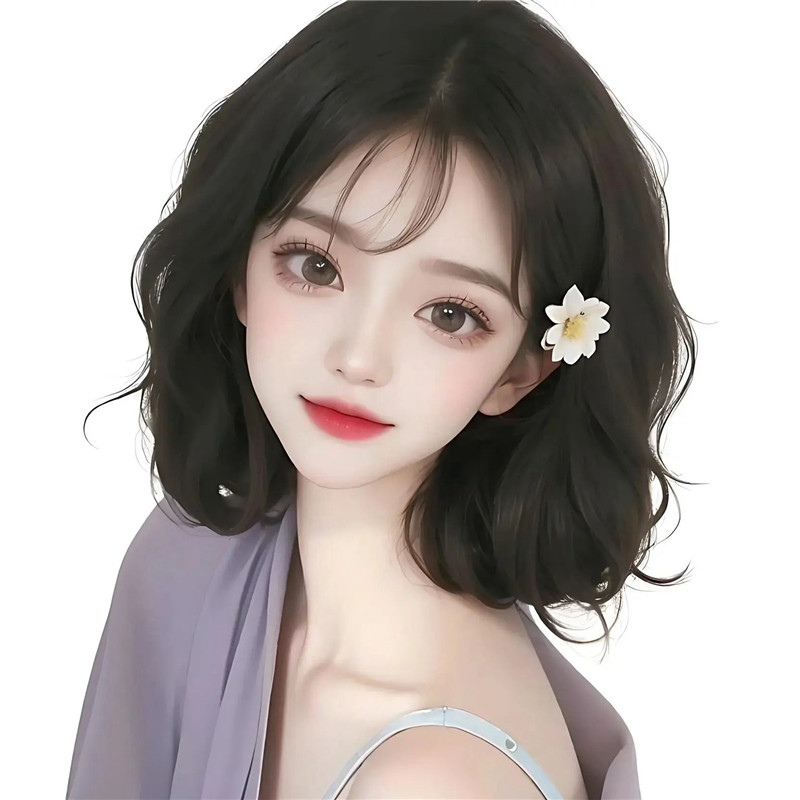 手绘温柔女神头像图片