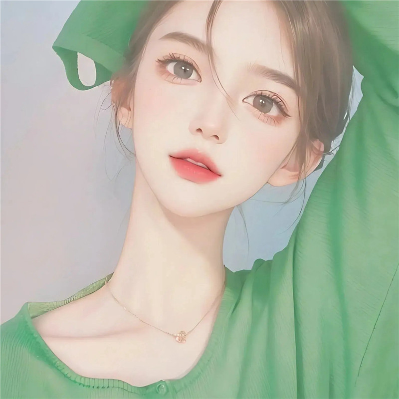 手绘温柔女神头像图片