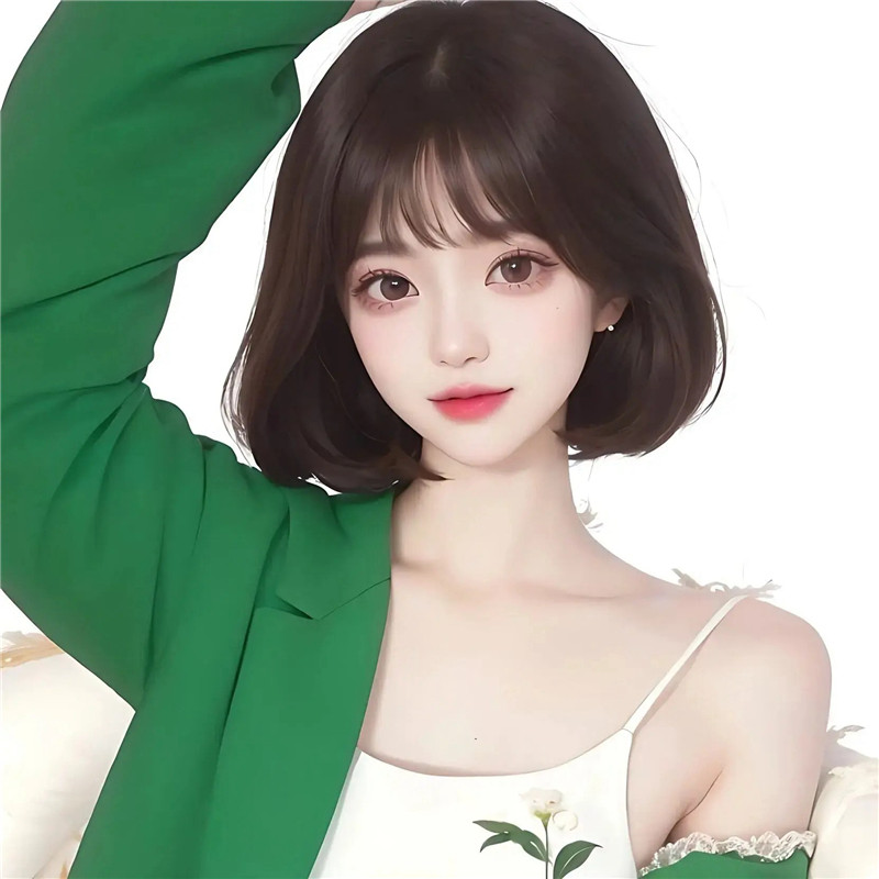 手绘温柔女神头像图片