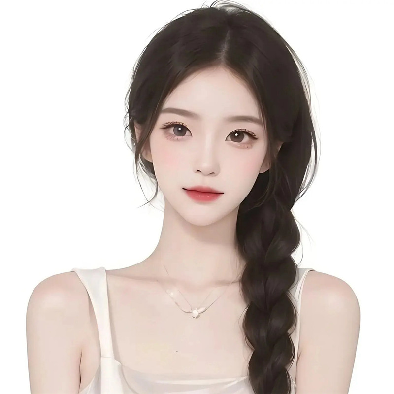 手绘温柔女神头像图片
