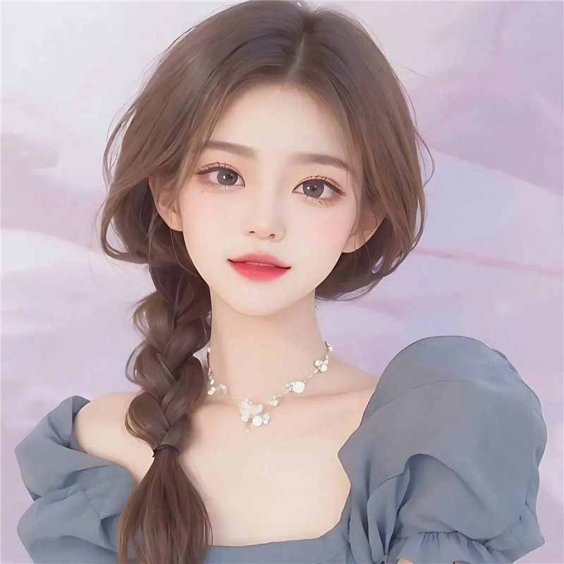 手绘温柔女神头像图片