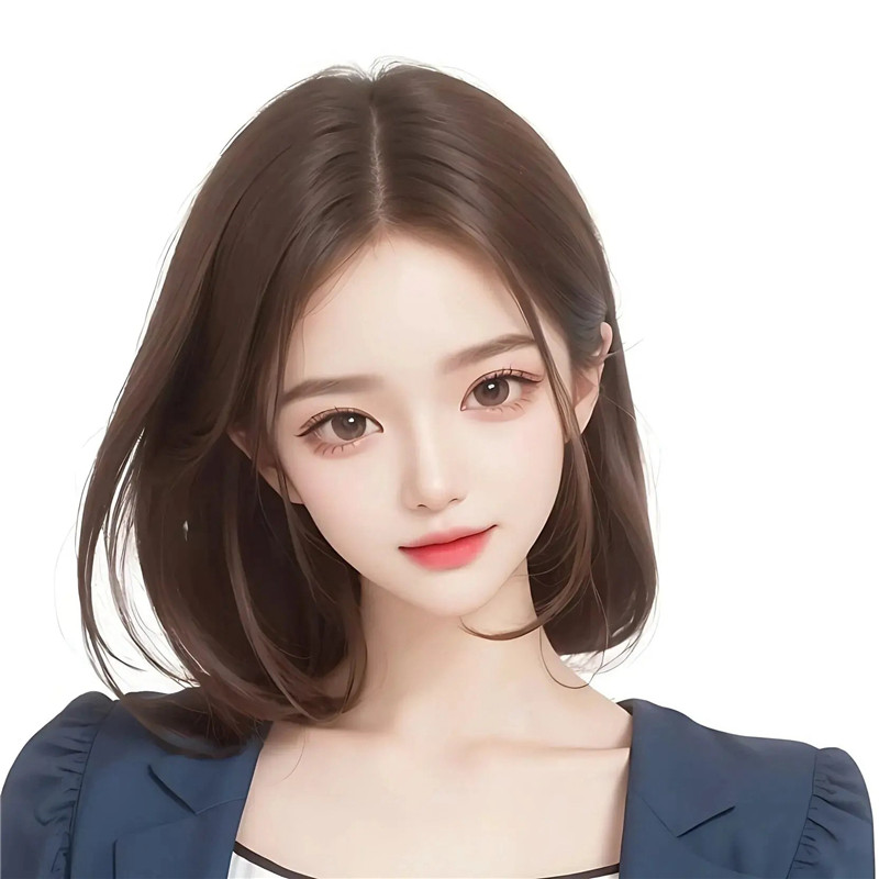 手绘温柔女神头像图片