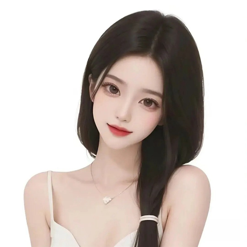 手绘温柔女神头像图片