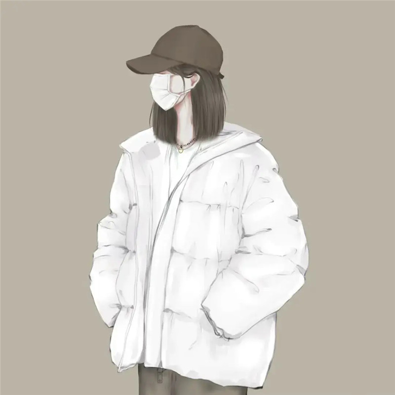 魅力四溢的独特不露脸手绘女生头像图片