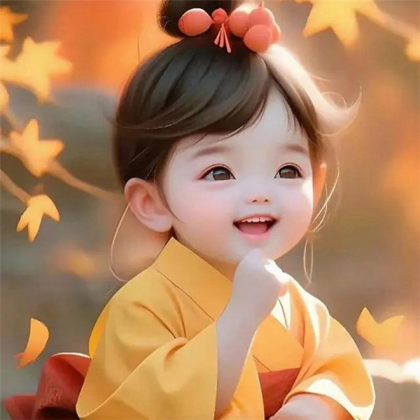 动漫小女孩笑一笑头像图片