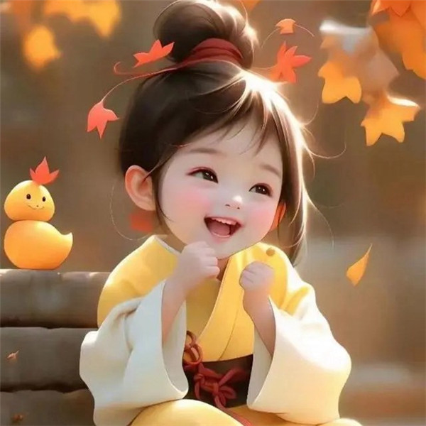 动漫小女孩笑一笑头像图片