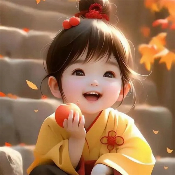 动漫小女孩笑一笑头像图片