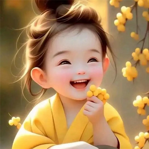 动漫小女孩笑一笑头像图片