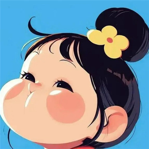 霸气十足的生气可爱小女孩子头像图片