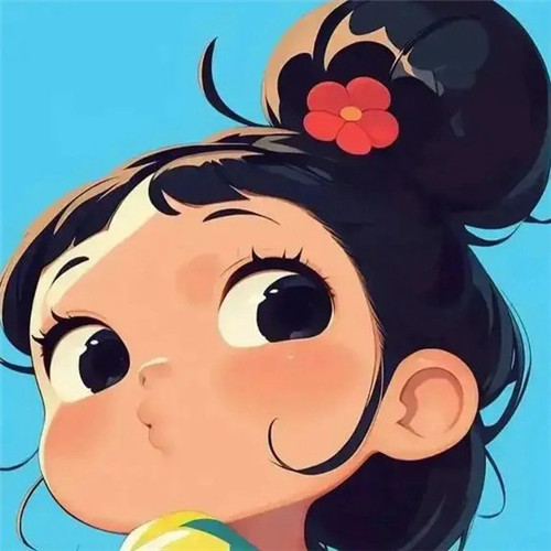 霸气十足的生气可爱小女孩子头像图片