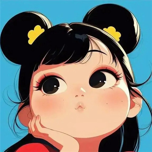 霸气十足的生气可爱小女孩子头像图片