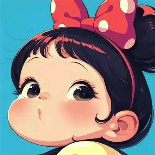 霸气十足的生气可爱小女孩子头像图片