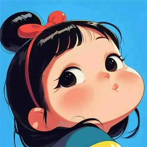 霸气十足的生气可爱小女孩子头像图片