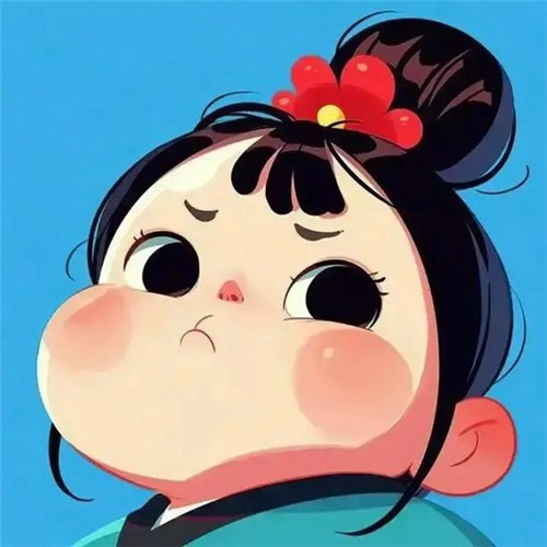 霸气十足的生气可爱小女孩子头像图片
