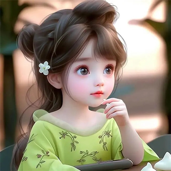安心享受一杯奶茶的好心情女生头像图片