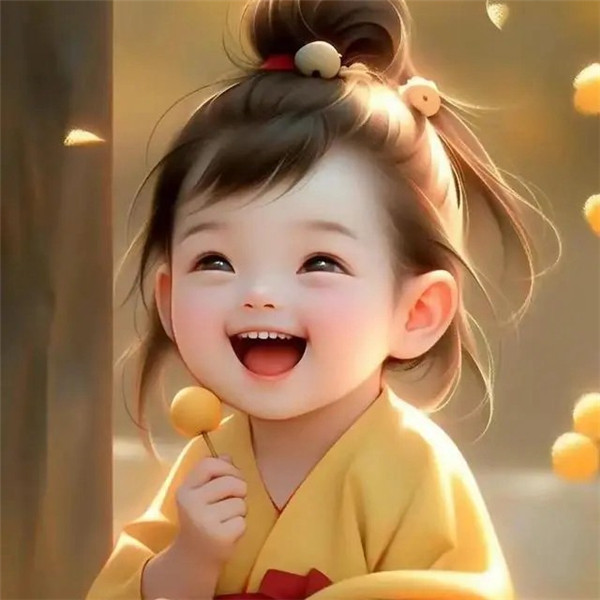 动漫笑得很治愈的小女孩头像图片