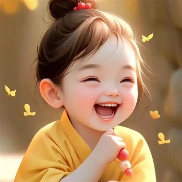 动漫笑得很治愈的小女孩头像图片