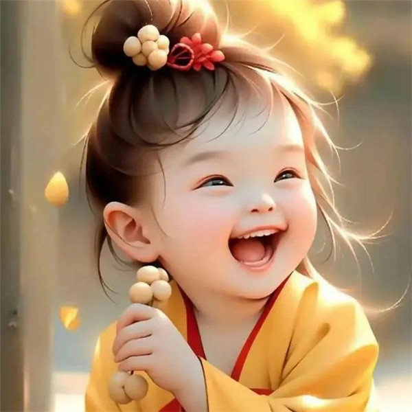 动漫笑得很治愈的小女孩头像图片