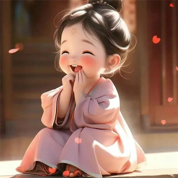 女生开心笑容的图片唯美头像