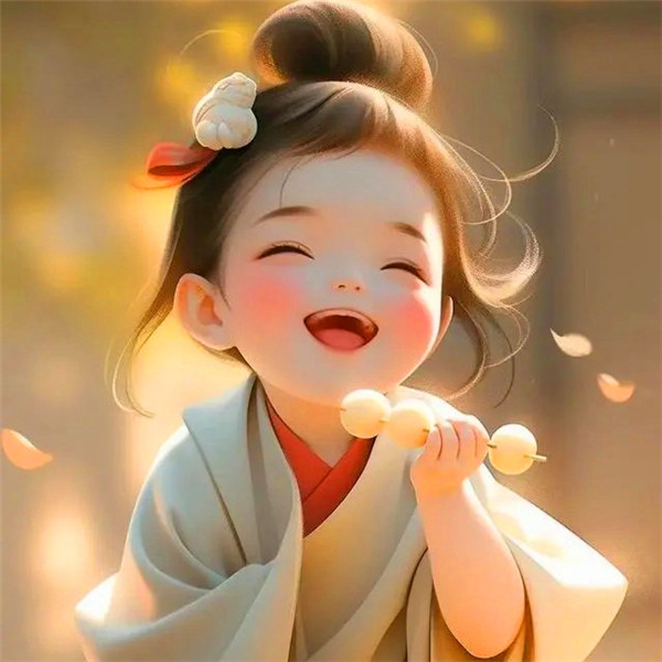 开心大笑头像女