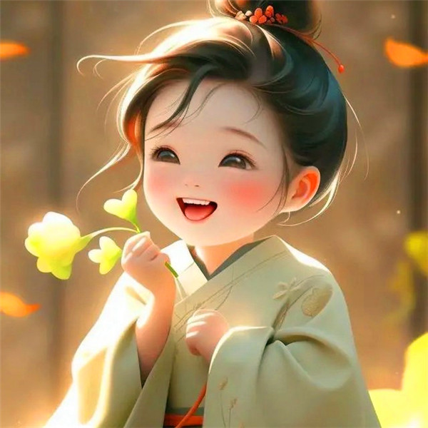 开心大笑头像女
