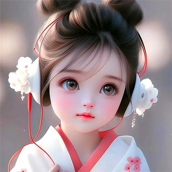 女生戴耳机听歌动漫头像图片