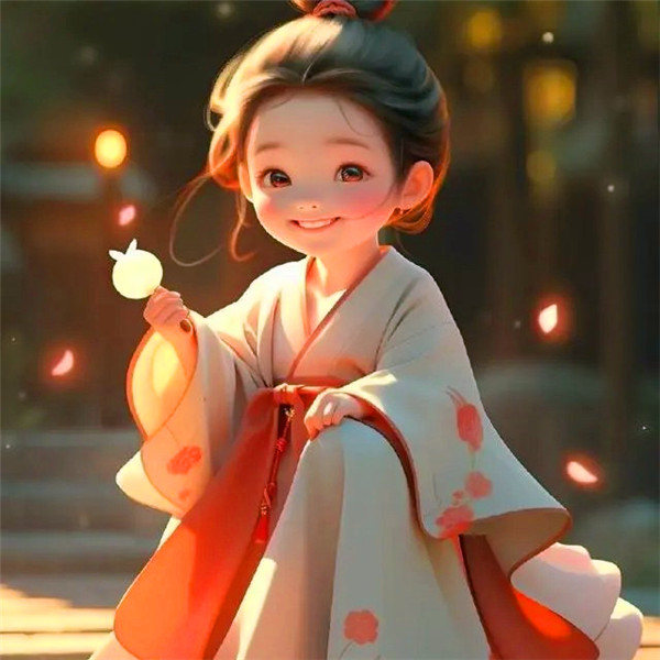 动漫女生让自己开心的唯美图片头像