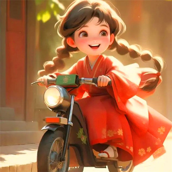 动漫女生让自己开心的唯美图片头像