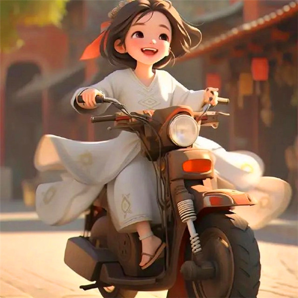 动漫女生让自己开心的唯美图片头像