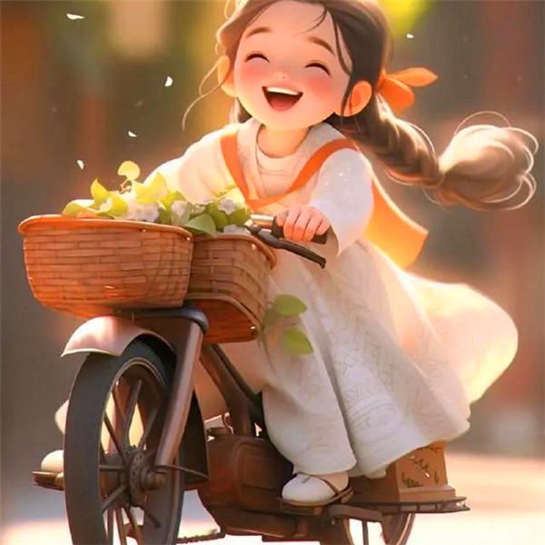 动漫女生让自己开心的唯美图片头像