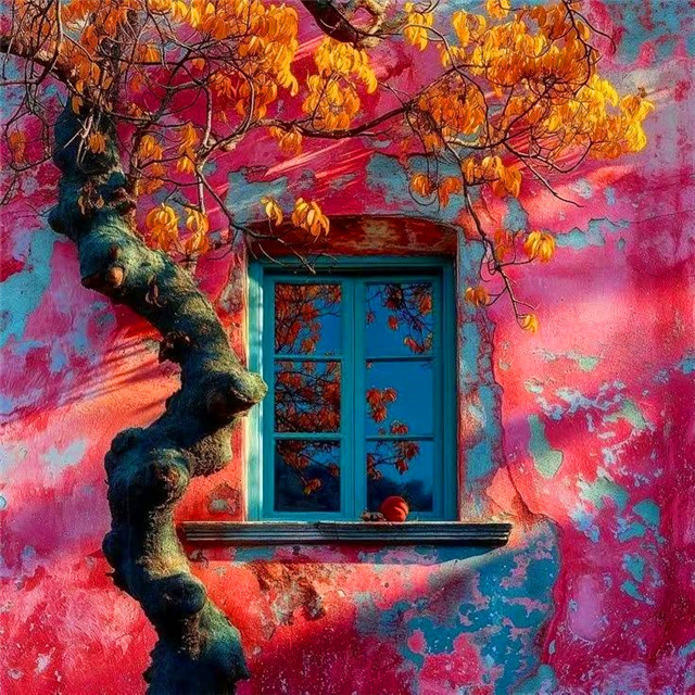 绚丽多彩的油画风格头像图片