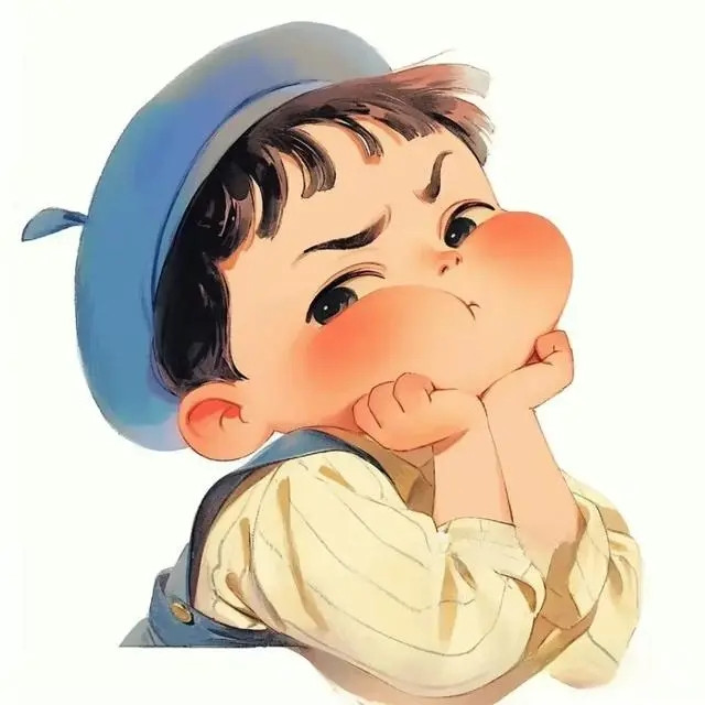 最新霸气酷的可爱一男一女气鼓鼓情侣头像图片