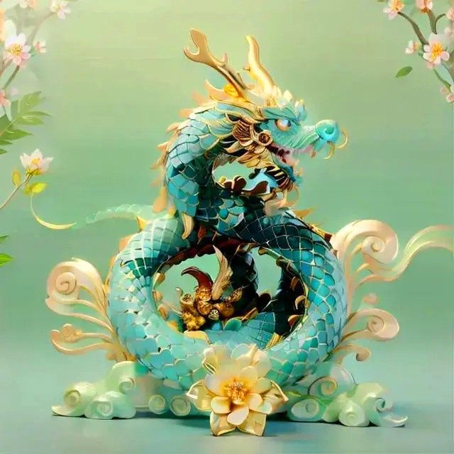 带自己姓氏的头像图片龙