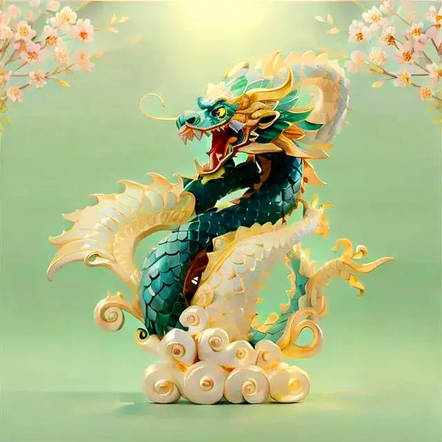 带自己姓氏的头像图片龙