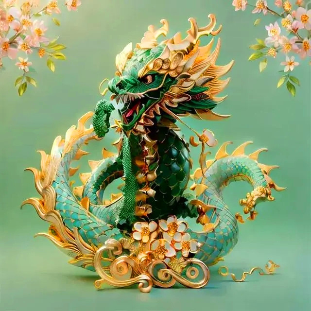 带自己姓氏的头像图片龙