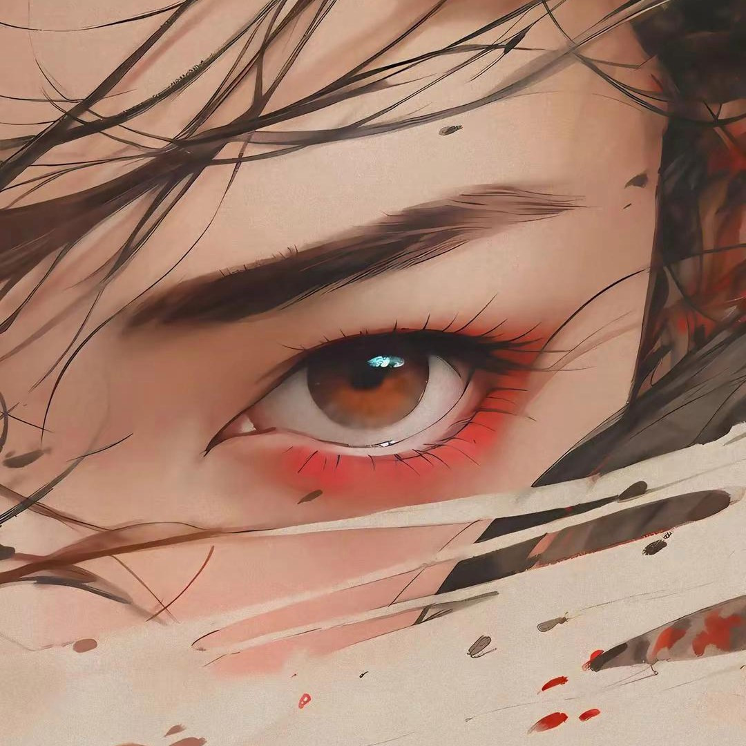 炫酷动漫女生眼睛头像图片