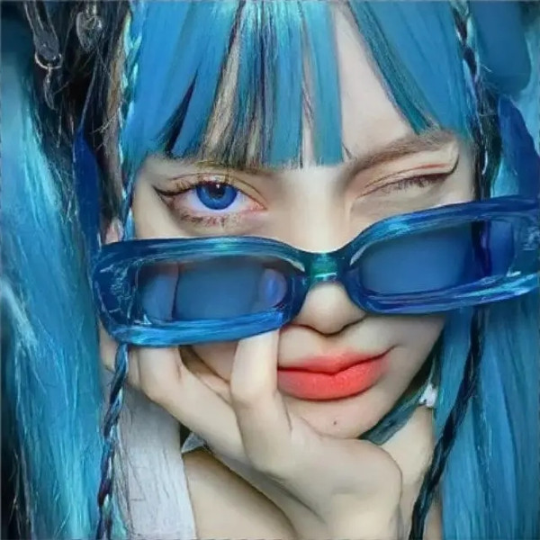 蓝色系高清好看的微信头像图片